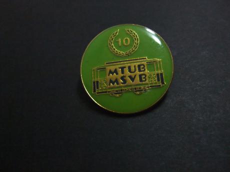MSVB-MTUB Museum Stedelijk Vervoer te Brussel , 10 jarig , jubileum